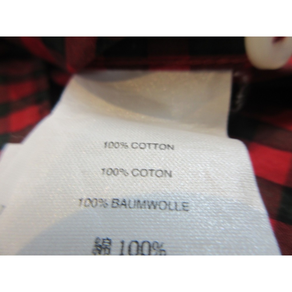 J CREW Shirt Mens L Red Check 100% Cotton Long Sleeve Button Down Classic Casual - Picture 7 of 10
